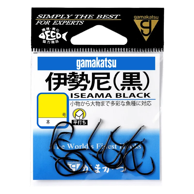 Gamakatsu Iseama size 4, black, 16 pack